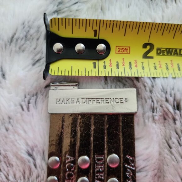 GOOD WORKS BRACELET. ENCOURAGING SENTIMENTS. BRONZE. LEATHER. - Picture 4 of 4